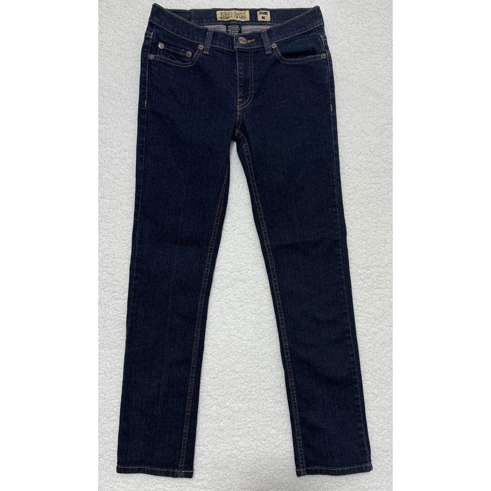 RSQ Tokyo Super Skinny Girls Jeans Size 16 Dark Wash Low Rise